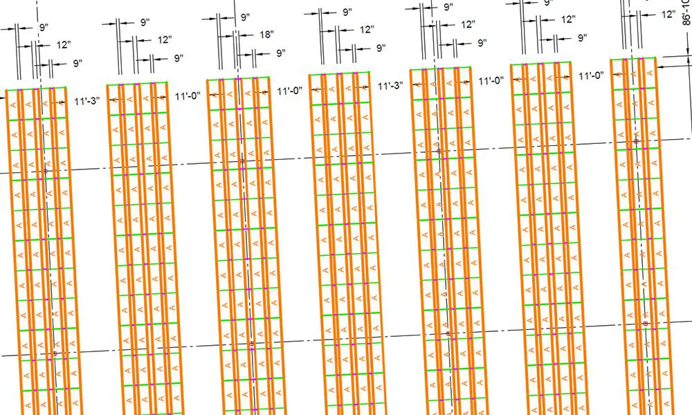 Striping Layout Dimensions