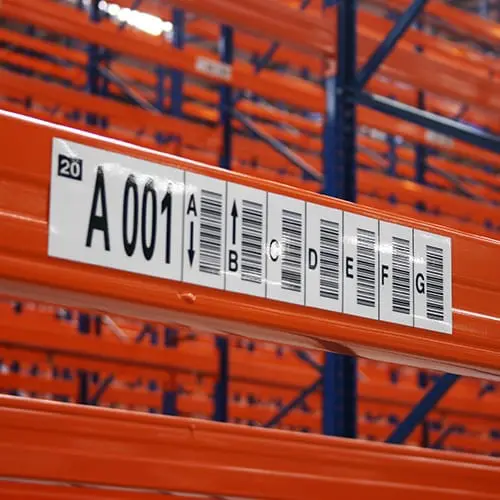Multi-Level Warehouse Rack Labels