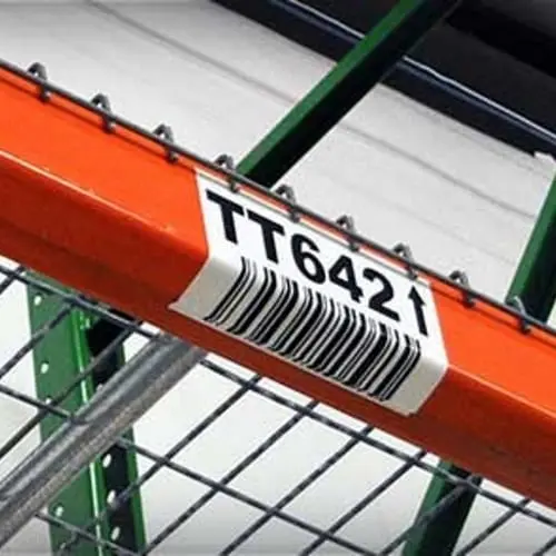 Long-Range Retro Reflective Pallet Rack Labels