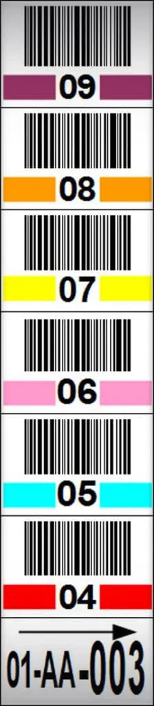 Multi Level Rack Frame Label
