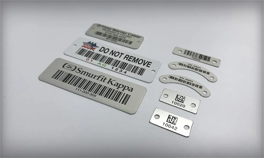 Aluminum Barcode Tags