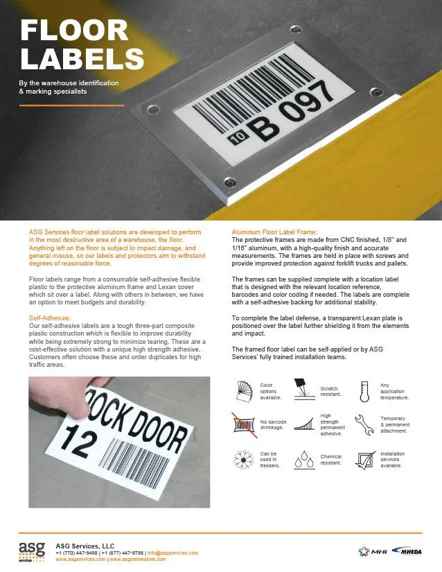 Floor Labels Info Sheet