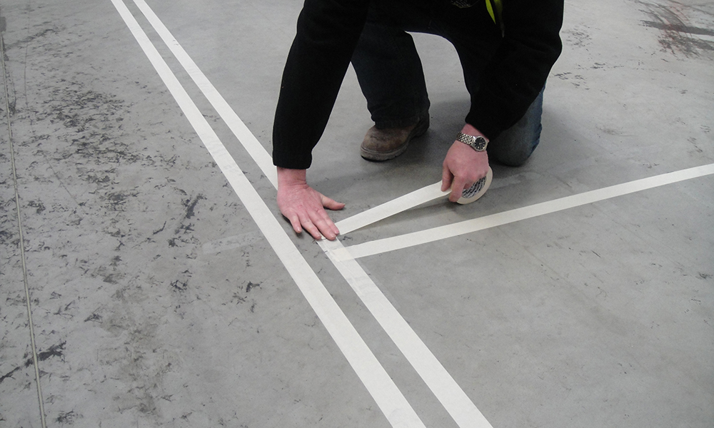 Floor Tape Installation