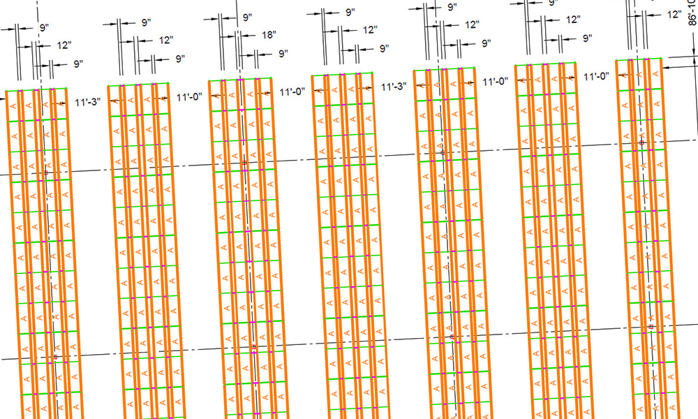 Striping Layout Dimensions