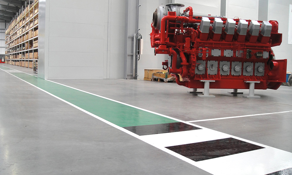 Warehouse Striping Walkway