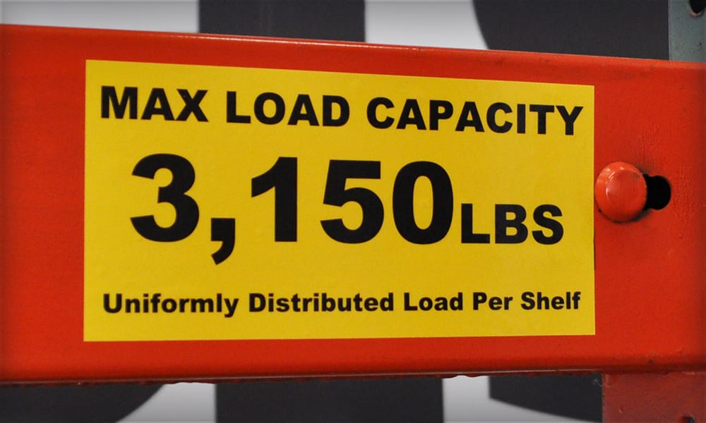 Max Load Label