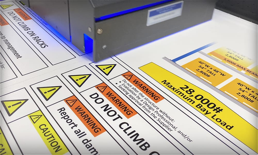 Rack Load Signs