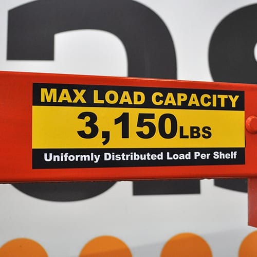 Weight Capacity Labels