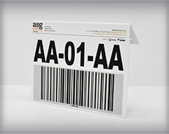 Barcode Hanging Sign with Logo