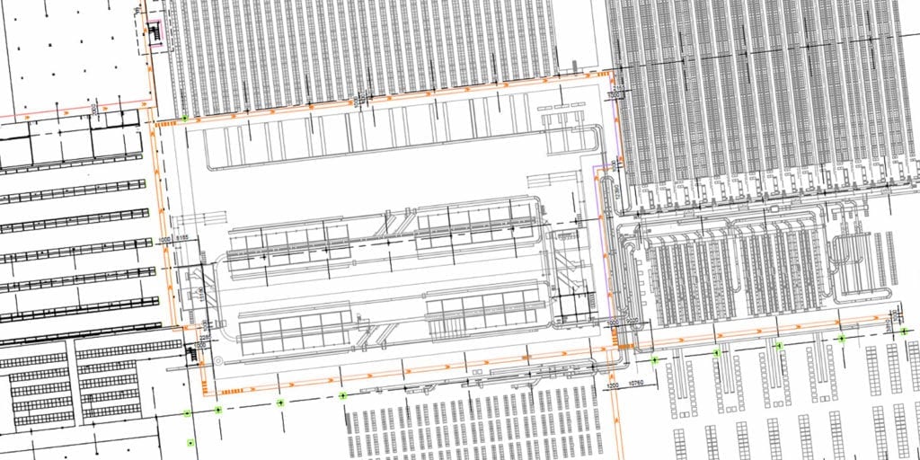 Warehouse Line Striping Drawing