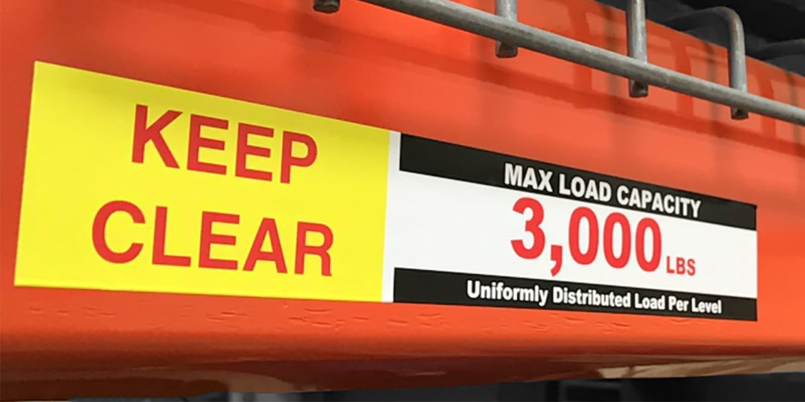 Flue Space Labels for Pallet Racking - ASG Services