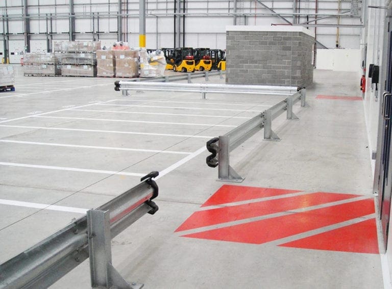 Safety Barriers and Floor Striping Benefits for Warehouses