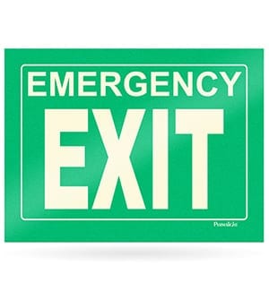 Green Emergency Exit