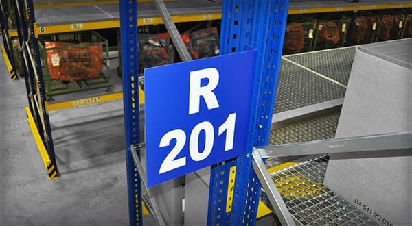 Warehouse Aisle Signs