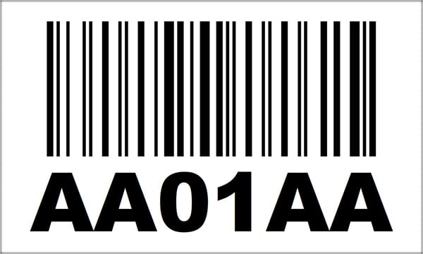 3x5 Linear Barcode