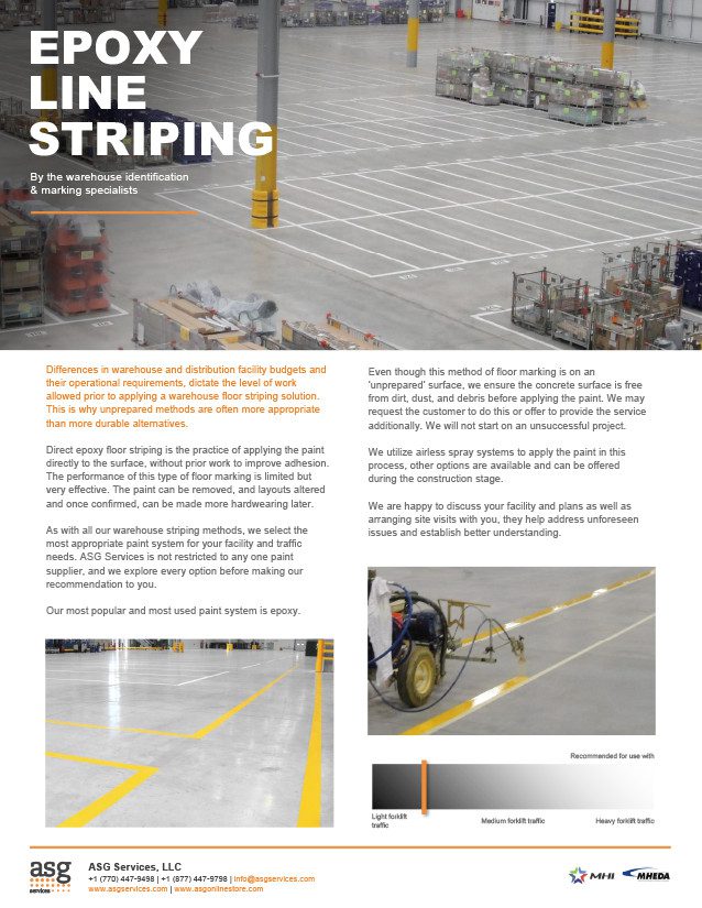 Epoxy Line Striping Info Sheet