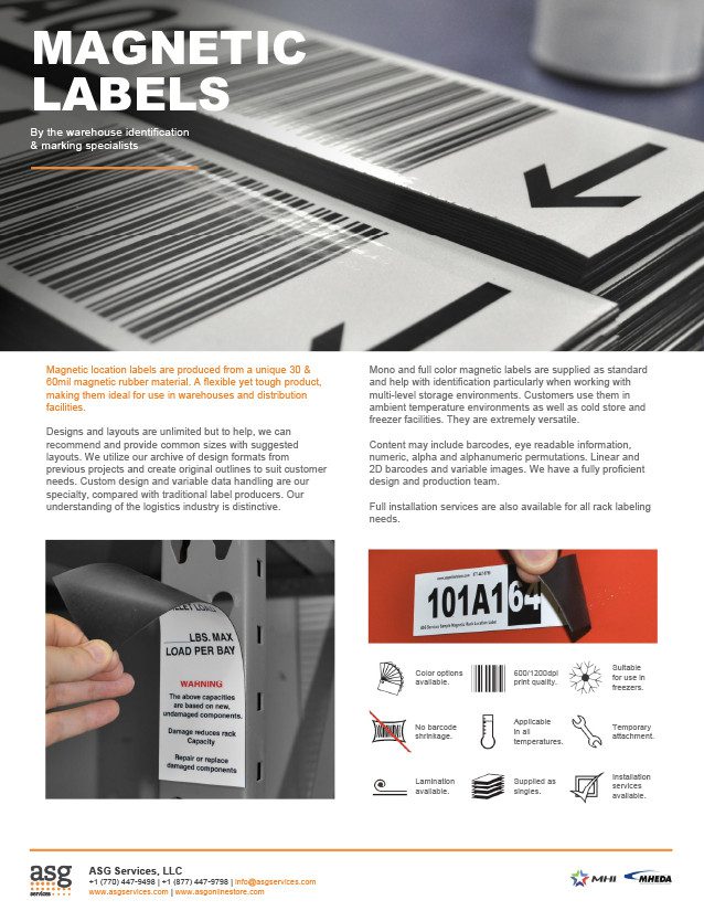 Magnetic Labels Info Sheet